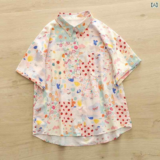 レディース 花柄シャツ おしゃれ 韓国 文学的で 芸術的な さわやか 植物 綿 プリントコットン シャツ レディース 半袖 レディース 花柄シャツ おしゃれ 韓国 文学的で 芸術的な さわやか 植物 綿 プリントコットン シャツ レディース 半袖