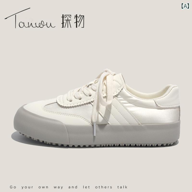 履き心地抜群 ウォーキングシューズ レディース Tanwu レディースシューズ 2025 春夏 ドイツ製 トレーニング シューズ ソフト ソール 万能 ガールズ スカート 付き 小さめ ホワイト スニーカー 厚底