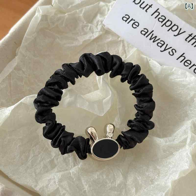 ヘアアクセアリー ヘアバンド レディース シンプル オイル ドロップ ラビットヘア リング ヘッド バン..