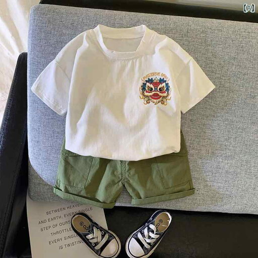 ベビー服 涼しい 快適 ネット ベビー 服 チャイナ風な 綿 Tシャツ 分割 スーツ 1歳の 男の子 赤ちゃんの 夏服 ベビー服 涼しい 快適 ネット ベビー 服 チャイナ風な 綿 Tシャツ 分割 スーツ 1歳の 男の子 赤ちゃんの 夏服