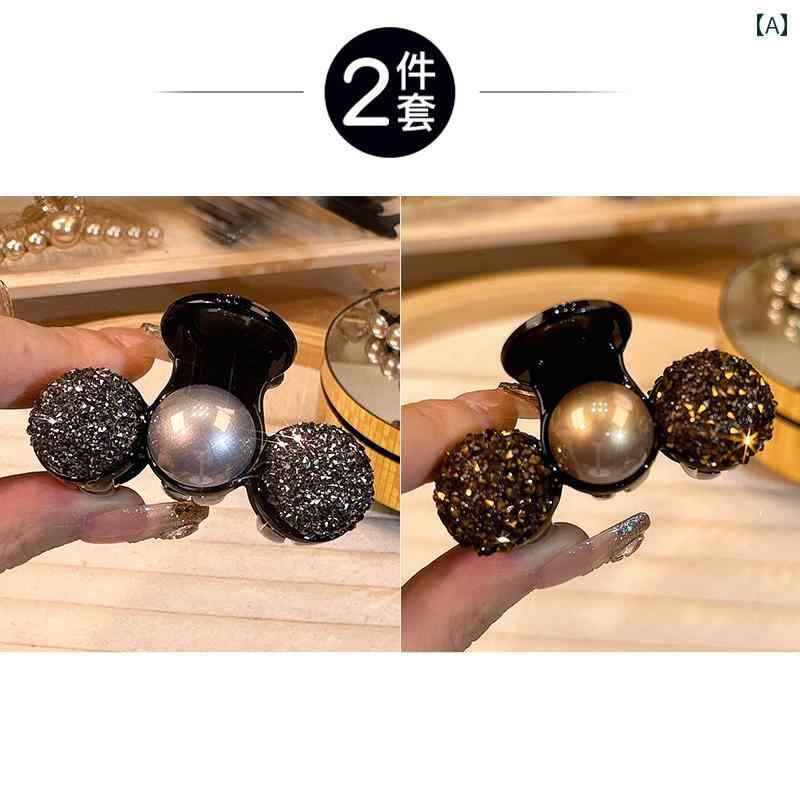 ヘアアクセアリー ヘアバンド レディース ハーフ タイ ヘア ピン 女性 2025 高級 ピン後 頭部 クリップ ヘッド 飾り 小さい 掴み