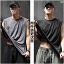 タンクトップ メンズ シンプル 夏 フィットネス ノースリーブ 冷感 ベスト メンズ 速乾 ゆったり 大きいサイズ Tシャツ ランニング バスケットボール スポ...