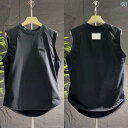 タンクトップ メンズ シンプル 夏の メッシュ 通気性 ステッチ シンプル ノースリーブ Tシャツ メンズ アメリカン カジュアル スポーツ ウエスト コート ...