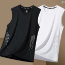 タンクトップ メンズ シンプル 2025年 冷感 ベスト Tシャツ メンズ 夏 ゆったり スポーツ フィットネス 速乾 ノースリーブ ウエスト コート 薄手