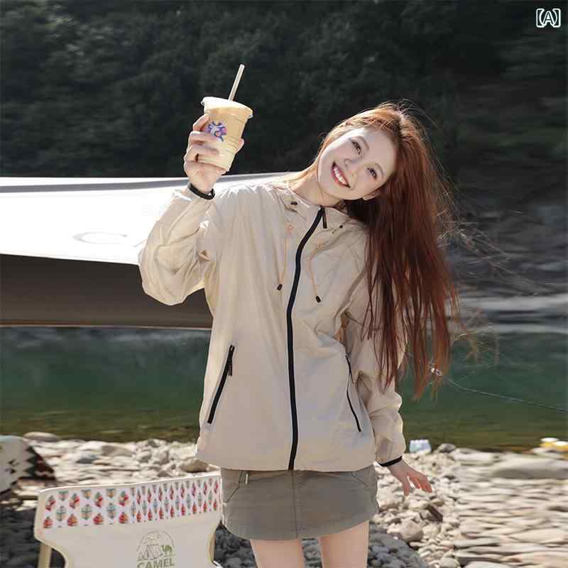 アウトドア ウェア レディース 冷感 日焼け防止 服 2025 春 アサルト ジャケット カジュアル 薄手 登山 アウトドア スポーツ 婦人服