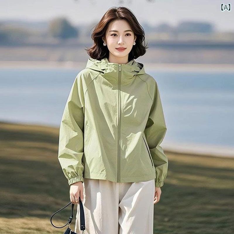 アウトドア ウェア レディース モール カウンター 婦人服 春 ファッション フード付き ショート ジャケット ユニークな かっこいい 女性用