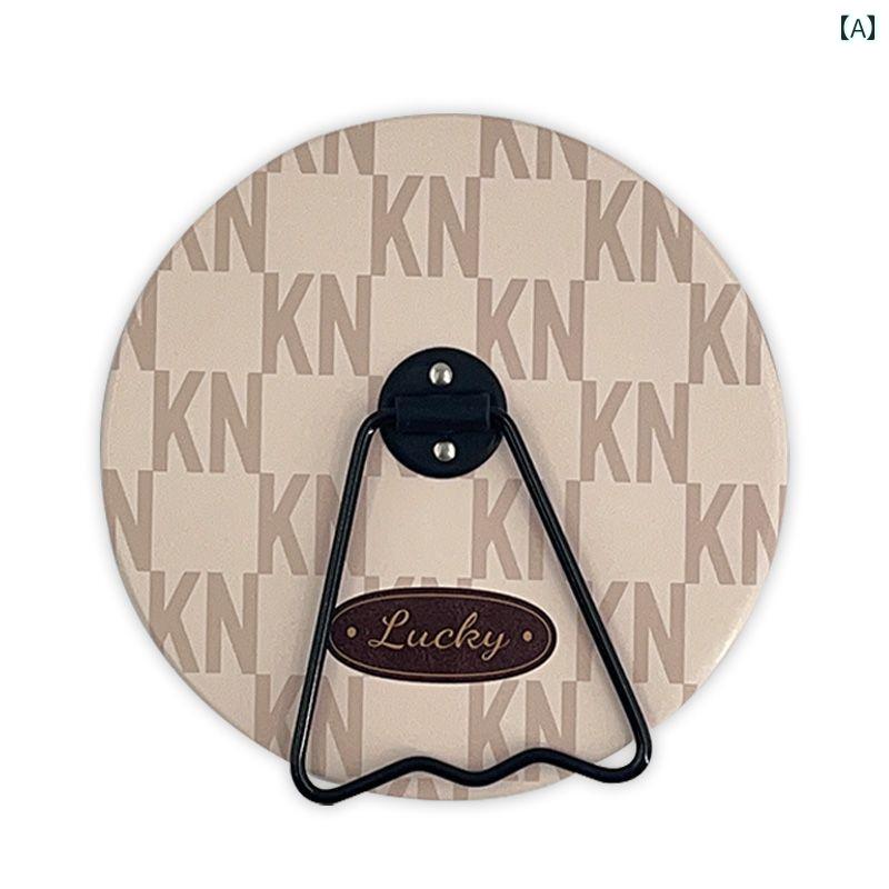 化粧鏡 かわいい 使いやすい 小さい レトロ デスク トップの 丸い 装飾品の 化粧 鏡家の 寮の 壁掛け ..