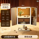 レディース 手鏡 コンパクト LED メイクアップミラー ライト 付き 折りたたみ 式 ドレッシング テーブル スマート HD ポータブル イン スタイル 寮 ...