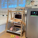 犬猫 ベッド マット 猫用 ハンモック バルコニー ベッド サイド ユニバーサル オール シーズン 上下 寝る ことが でき スペースを 取らない 快適 木製 ...