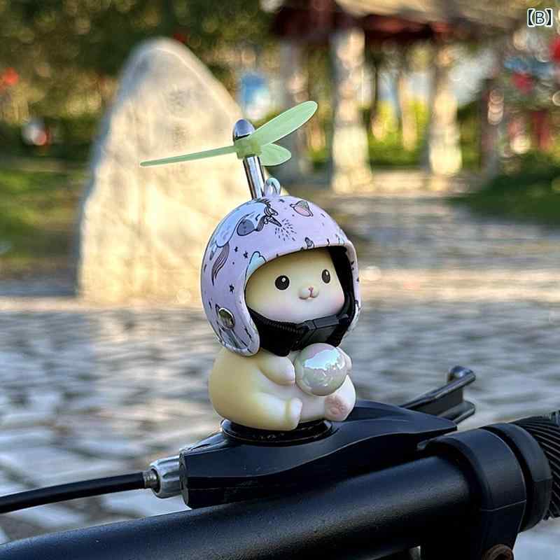 自転車 ベル アクセサリー 巨大な 自転車 かわいい 魔法の 子猫 小さい 黄色い ア...