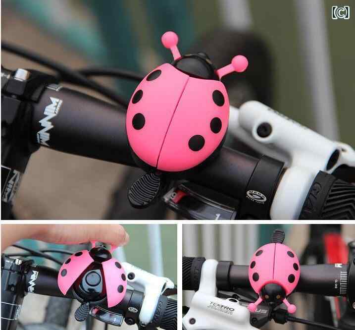 自転車 ベル アクセサリー 自転車 ベル マウンテンバイク てんとう虫 子供用 折り...
