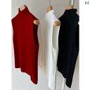 快適 ノースリーブ ニット Xiaoxiangfeng ハイエンド ノースリーブ Tシャツ 女性用 サマー ニットキャミソール スーツ ユニークで シック ボト...