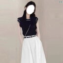 快適 ノースリーブ ニット 韓国 ストライプ 冷感 ニットキャミソール ベスト レディース 2025 春夏 薄手 ノースリーブ Tシャツ インナー トップス