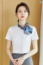 レディース ワーク ウェア フロント デスク 作業着 女性用 夏用 半袖 タイ アップ プロ シャツ ケータリング ウェイター 美容院 ヘルスセンター