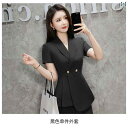 女性用 仕事服 ビジネス 夏の 女性用 高級 プロ スーツ スチュワーデス スーツと スカート お姫様のような ホテル フロント デスクの 仕事 着