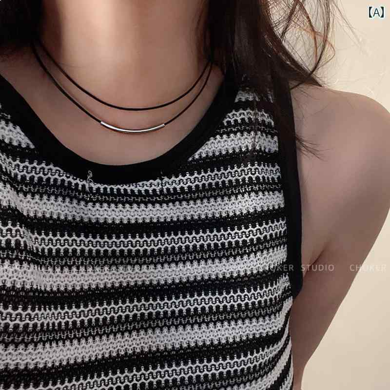 レディース チョーカー アクセサリー チョーカー ブラック ネックレス 女性 高級 カラー シンプル 鎖骨 アクセサリー