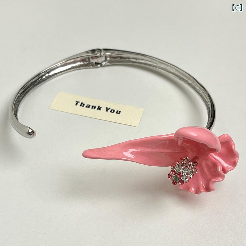 LAONsChoiceのレディース チョーカー アクセサリー と アメリカ レトロ 金属 エナメル アイリス オープン カラー 女性 2025 重い チョーカー ネックレス｜アングル3