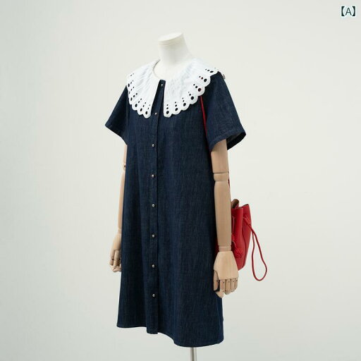 シャツワンピース ショート丈 かわいい 小さい フランスの 白い ドール カラーデニムスカート 女性 2025夏の 美しい ユニークな シャツ ドレス シャツワンピース ショート丈 かわいい 小さい フランスの 白い ドール カラーデニムスカート 女性 2025夏の 美しい ユニークな シャツ ドレス