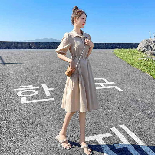 シャツワンピース ショート丈 かわいい レディース 高級 フレンチ シャツ ドレス 夏の スタイル 成熟 した スリム ウエスト 小さい aライン スカート シャツワンピース ショート丈 かわいい レディース 高級 フレンチ シャツ ドレス 夏の スタイル 成熟 した スリム ウエスト 小さい aライン スカート