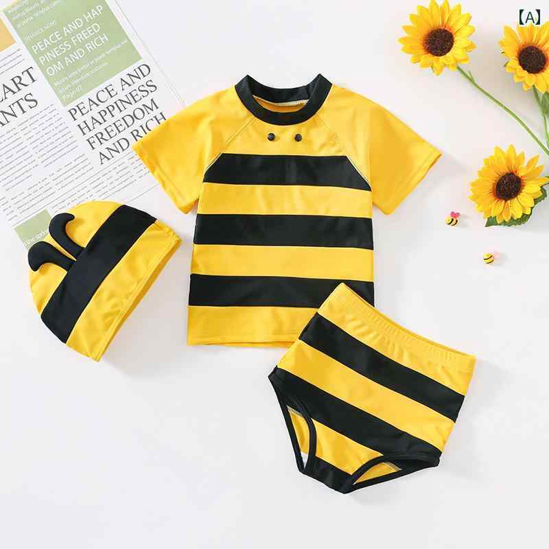 水着 ベビー用 男の子用 男の子用 水着 ツーピース 子供用 蜂 コスチューム スーツ 幼児 男の子 赤ちゃん