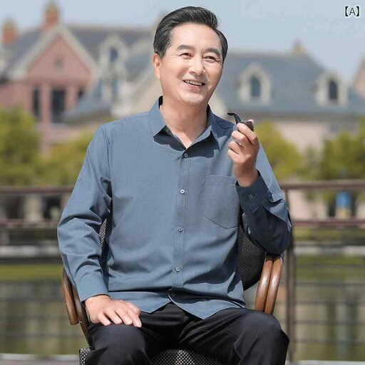 Yシャツ ワークシャツ メンズ 春秋 中年 シャツ メンズ 薄手 長袖お父さん 夏 カジュアルおじいちゃん スーツ 夏服 Yシャツ ワークシャツ メンズ 春秋 中年 シャツ メンズ 薄手 長袖お父さん 夏 カジュアルおじいちゃん スーツ 夏服