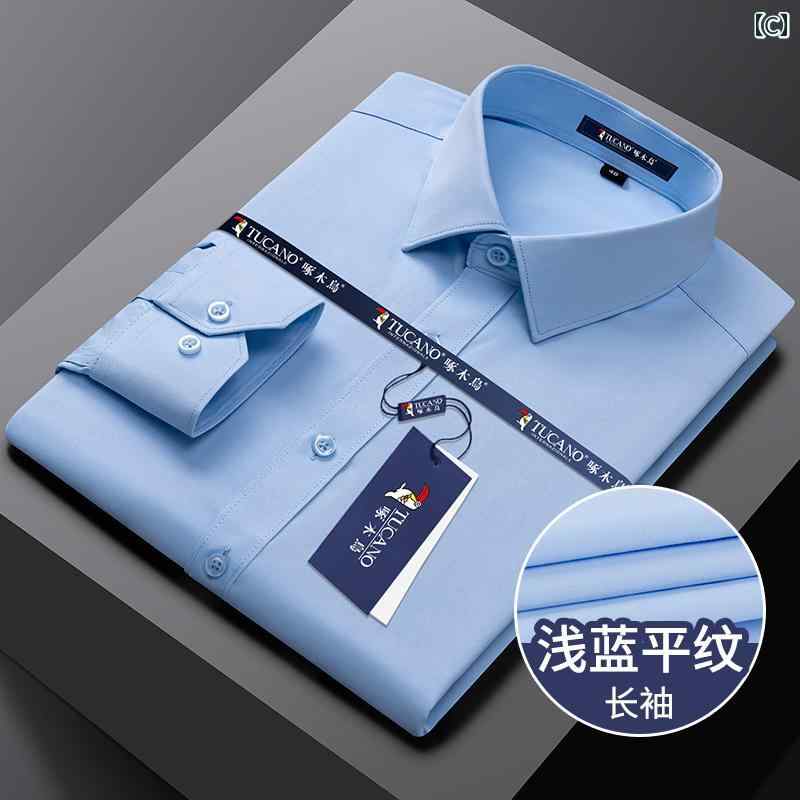 Yシャツ ワークシャツ　メンズ ウッドペッカー ビジネス 通勤 作業着 ホワイト シャツ メンズ 半袖 夏 結婚式 花婿 介 添 人 フォーマル 長袖 スーツ