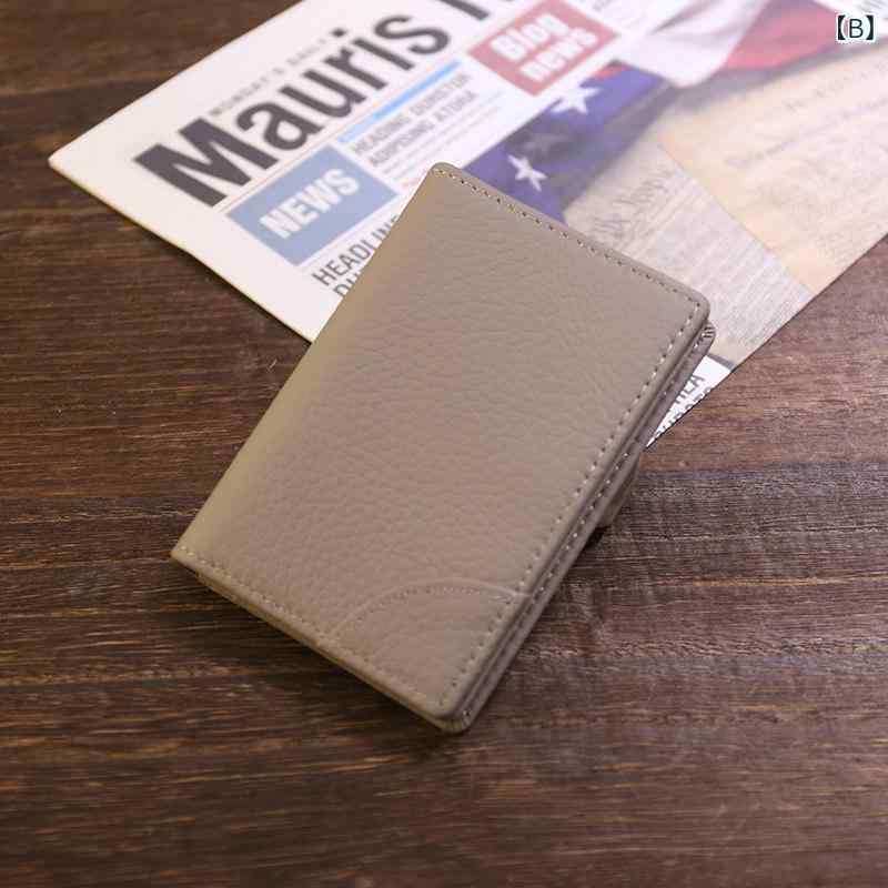 薄型 小型 カードホルダー 2025年 多機能 カードホルダー 革 名刺 入れ おしゃれな...