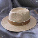 麦わら帽子 涼しい メンズ ドイツ製 麦わら 帽子 パナマ サンハット 男女兼用 春夏 海辺用 フェイスカバー 通気性 紫外線 防止 ジャズ ハット