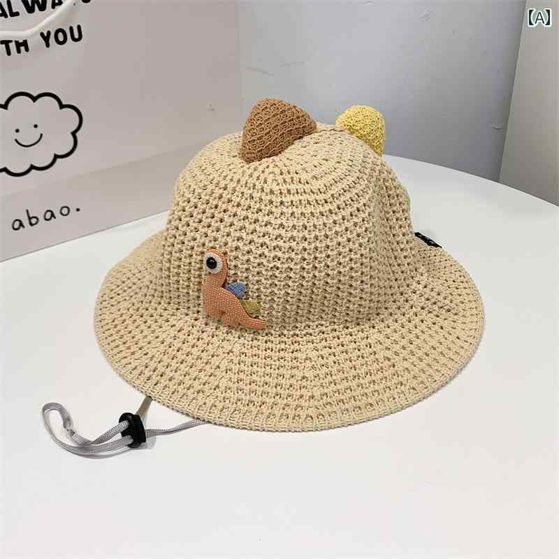 キッズ かわいい 麦わら帽子 子供用 日よけ 帽子 つば 広 夏用 男の子用 ビーチハット 女の子用 フィッ..