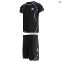 メンズ 水着 セット メンズ 水着 スーツ 水泳 パンツ 分割 全身 日焼け防止 速乾 温泉 大きいサイズ プラス 太め ゆったり プロ ワンセット