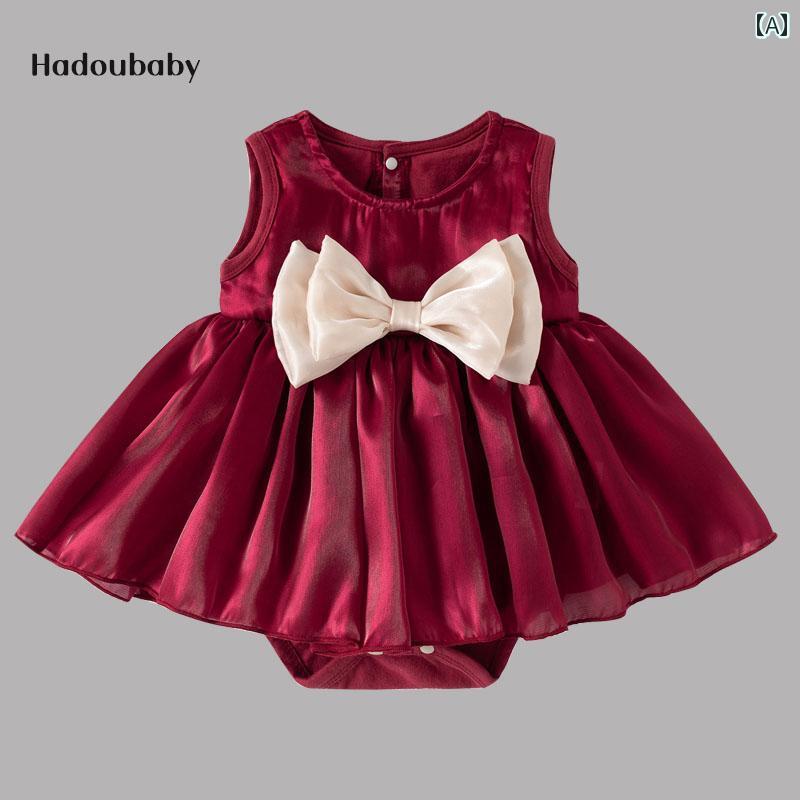 赤ちゃん用ドレス かわいい ベビー プリンセス ドレス 夏 女の子 満月 百日 写真 パーティー初 誕生日