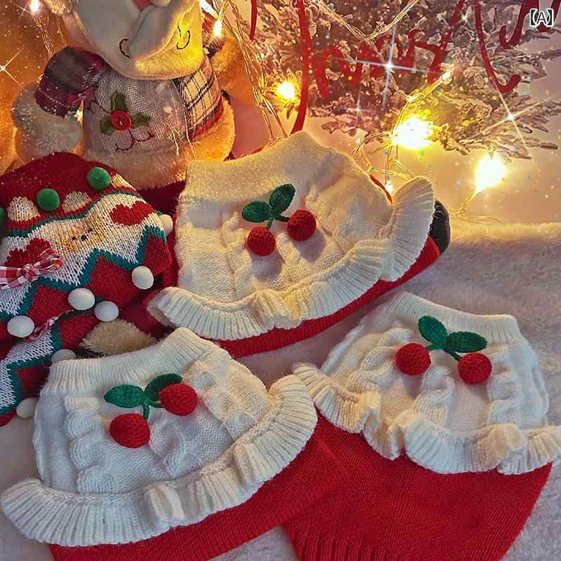 ペット用 クリスマス バッグ 猫 クリスマス 赤い セーター 犬 新年お祝い ドレス ペット 冬 年 服