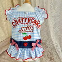 小型犬用 ドレス かわいい ペット 犬 猫 服 春夏 薄手 コットンチェック 柄小 スカート ベスト スカート小 体 ビション マルチーズ