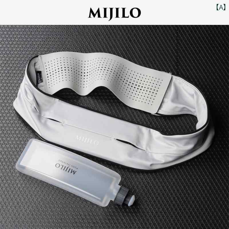 ウエストポーチ レディース コンパクト ミジロ MIJILO ランニング ウエスト バッグ ウォーターボトル 付き 特殊 スポーツ 男女兼用 夜間 用品 ぴったり フィット フィットネス スマートフォン