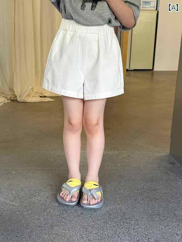 子供用 ショートパンツ Yiyi Mama ベビー 夏 韓国 ホット パンツ 子供用 コットン ショート 女の子 無..