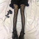 網タイツ レディース ストッキング ダーク ロリータ ラインストーン スター 黒 シルク 網 タイツロリータ パンストロリータ 薄型 女性用 白 ストッキング