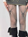 網タイツ レディース ストッキング BON 自家製 黒と グレーの 2 色 スパイダーウェブ ソックス サブカルチャー Y2K ホット ガール レース パン ス...