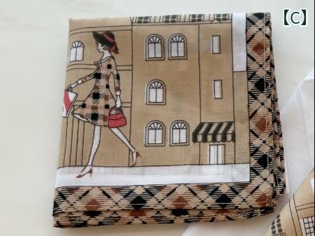 LAONsChoiceのハンカチ 上品 レディース 知的な レディース ハンカチ 軽くて 柔らかい 出張時の アフタヌーンティーの お供 新年の お土産｜アングル3