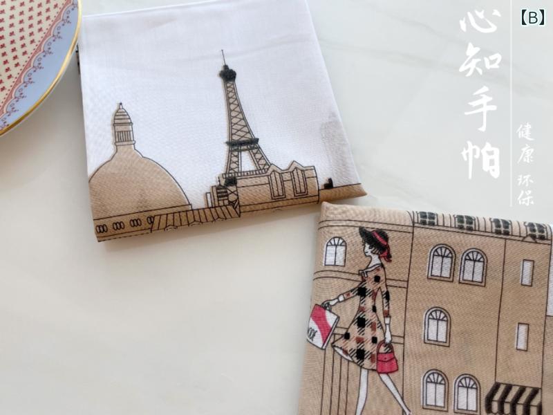 LAONsChoiceのハンカチ 上品 レディース 知的な レディース ハンカチ 軽くて 柔らかい 出張時の アフタヌーンティーの お供 新年の お土産｜アングル2