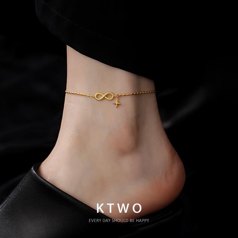 アンクレット レディース アクセサリー 2025夏 アンクレット 女性 ファッション k ゴールドペンダント ガールフレンド ジュエリーギフト
