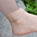 アンクレット ジュエリー おしゃれ 999 スター リング シルバー アンクレット 女性用 スネイク ボーン チェーン 韓国 シンプル ネット バレンタイン デ...