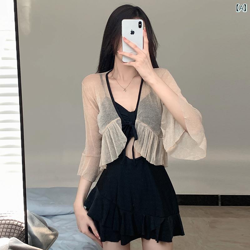 水着 セット レディース レディース 水着 2024 ホット スタイル 保守的な ワンピース ツーピース スーツ お腹を カバー し スリムに 見える 魅惑的 温泉