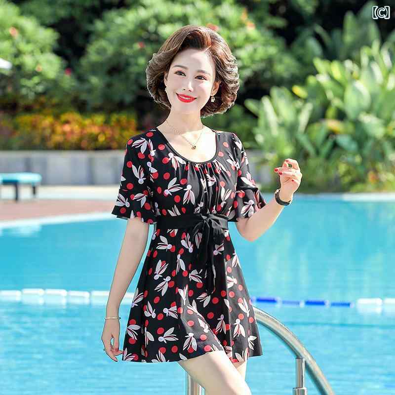 水着 セット レディース ママ 温泉 水着 女性 2024 春夏 保守 分割 着 痩せ 腹 カバー 大きいサイズ