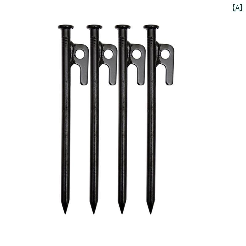 テント用 道具 アクセサリー 屋外 テント 防風 釘 厚く 長くした ビーチ グラウンド ディン グランド ..