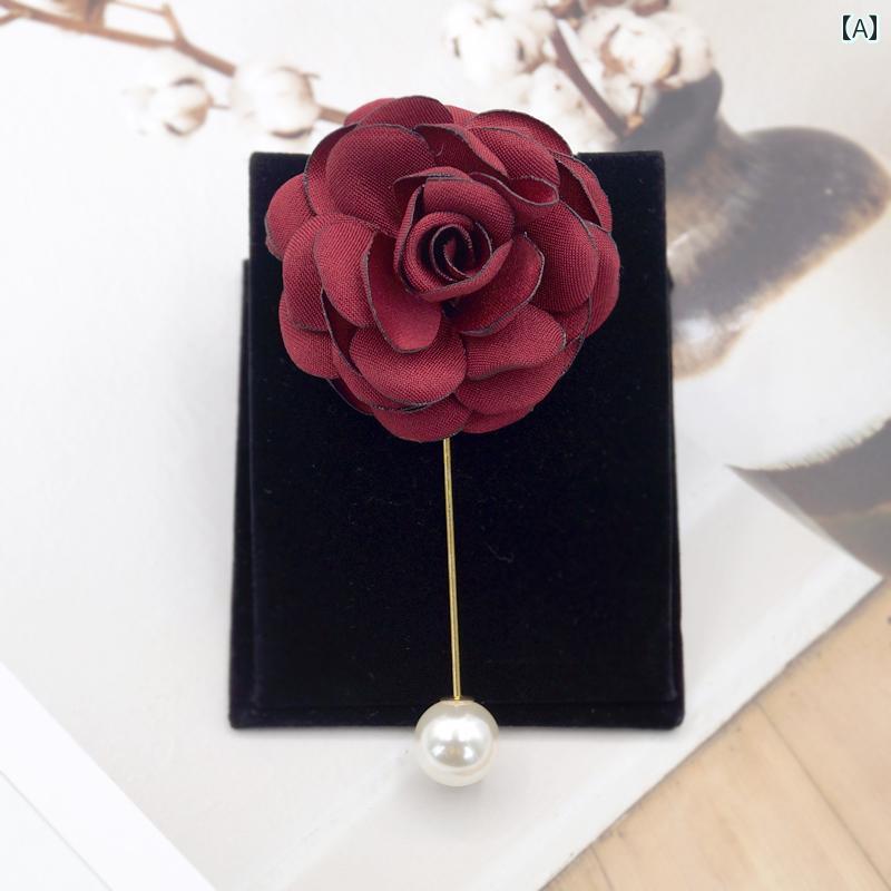 コサージュ パーティー アクセサリー コサージュ 生地 フラワー 一言 ブローチ 女性 らしさ 韓国 プロ コート カーディガン ピン 装飾 スーツ アクセサリ...