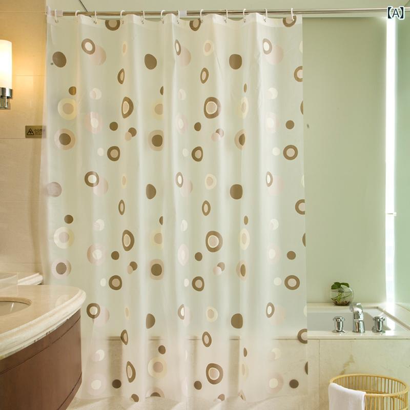 浴室用 シャワーカーテン おしゃれ 防水 シャワー カーテン 浴室 間仕切り 厚手 暖かい ドア セット パンチング