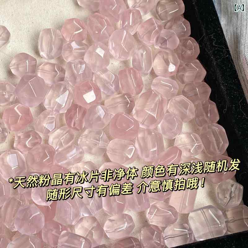 ビーズ ストーン DIY の ピンク クリスタルの 氷 角 砂糖 不規則な 大きい シングル ビーズ ルース DIY..