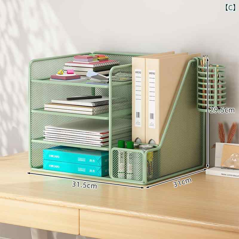 デスク 収納 ボックス デスク トップ ファイル 収納 ラック フォルダ ボックス 多層 アーカイブデータ