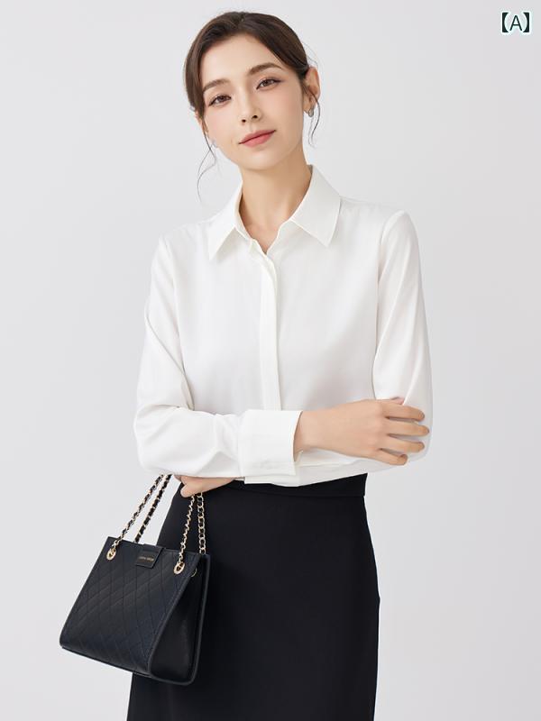 ALEXIS アレクシス ブラウス M 白 【古着】【中古】【送料無料】 Gymphlex（ジムフレックス）ブラウス 白 サイズ:14(M位) レディース