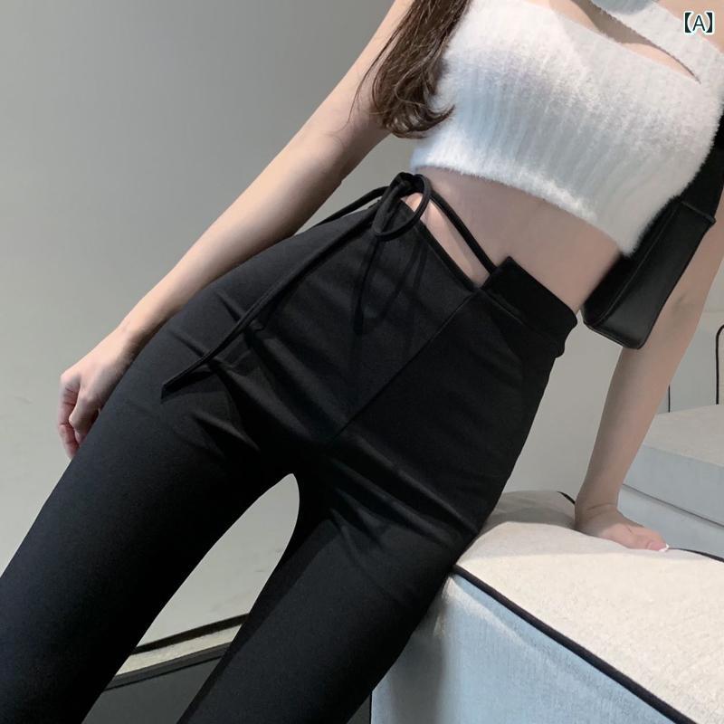 フレア パンツ ジーンズ ブラック スーツ パンツ レディース 2025 春 フレアパンツ ホース シュー S サイズ スリムフィット ドレープ モ ッピング(4)